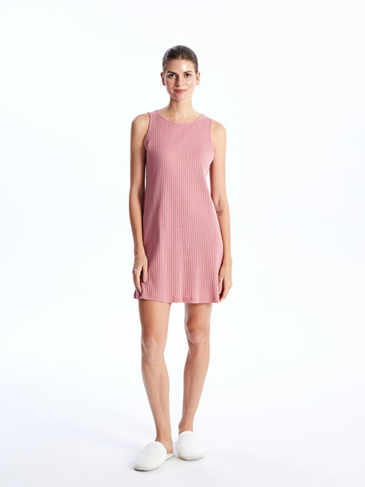 Kad?n Bisiklet Yaka D?z Gecelik