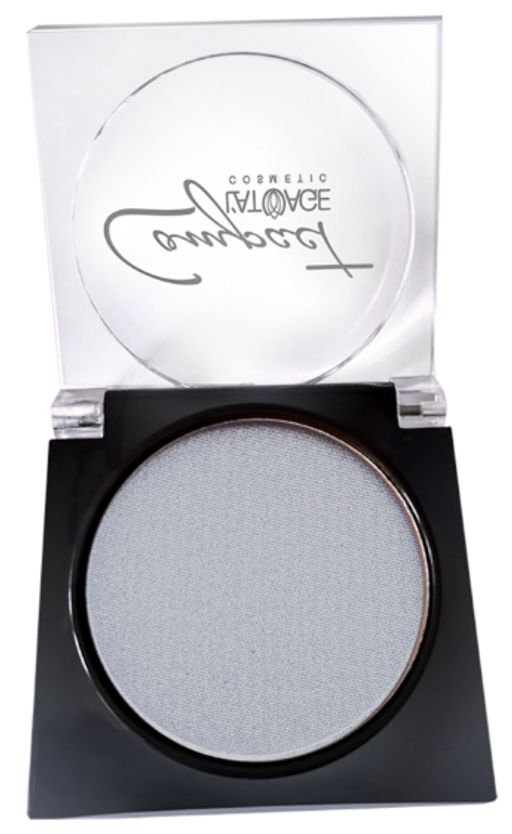 Latuage Тени для век Compact моно №411 голубой перламутр