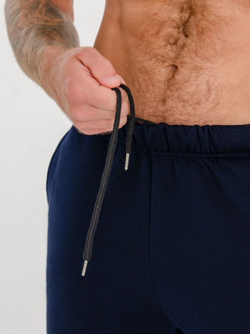 Арт. 62904 Брюки мужские с начесом 48-56 (5 шт) Цвет:темно-синий