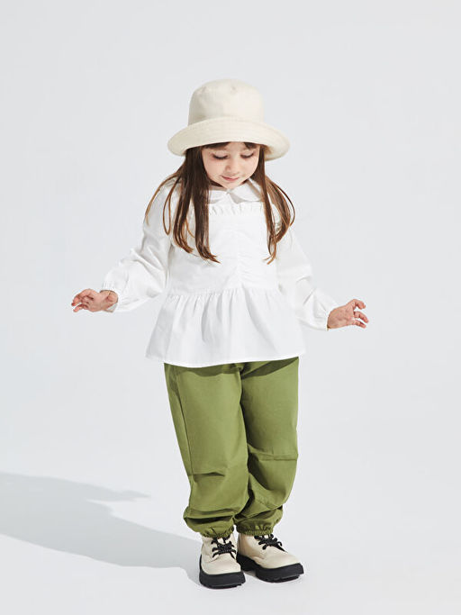 Beli Lastikli Basic Gabardin K?z Bebek Pantolon - Waikiki фото 3