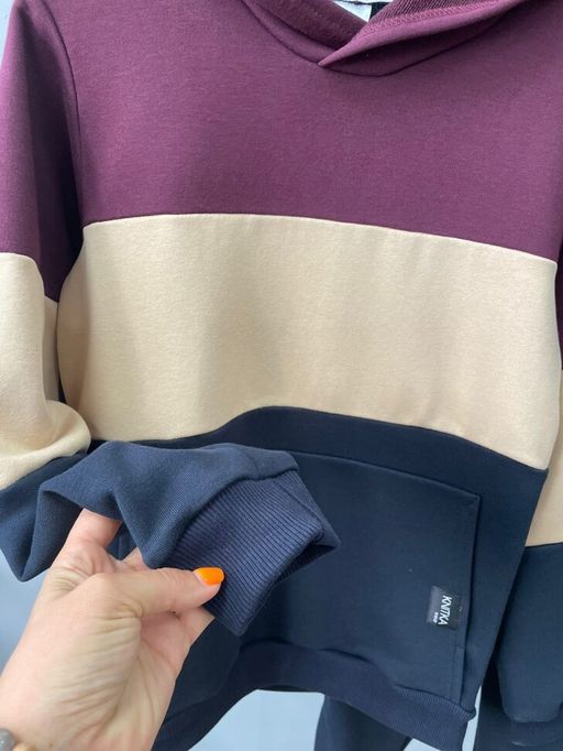 футер 3х нитка ПЕТЛЯ Мужской костюм ColourBlock - Knitka wear фото 11
