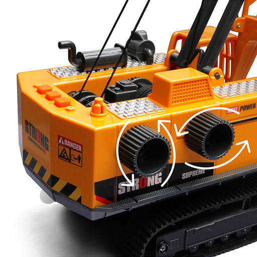 Кран "Башенный" (свет, звук) в коробке (желтый)