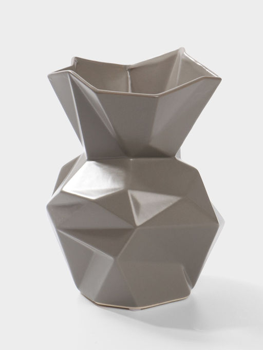 Ваза настольная керамика "Анхель" 20х12 см, серый