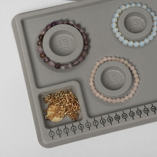 Подставка универсальная для украшений QF. Трафарет, 20?29?2 см, серая