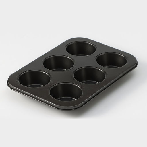 Форма для выпечки Доляна Жаклин. Круг, 26?18?3 см, 6 ячеек, съёмное дно, антипригарное покрытие, цвет чёрный  фото 3