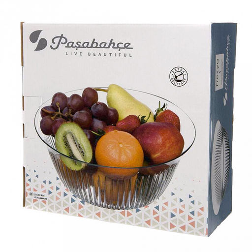 "Фрезия (Frezya)" Салатник стеклянный 2,5л, д24см, h10,5см, Pasabahce (Россия)
