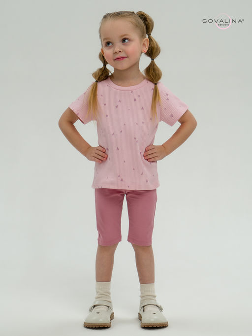 Костюм Актив лиловые сердечки-сухая роза - Sovalina фото 8