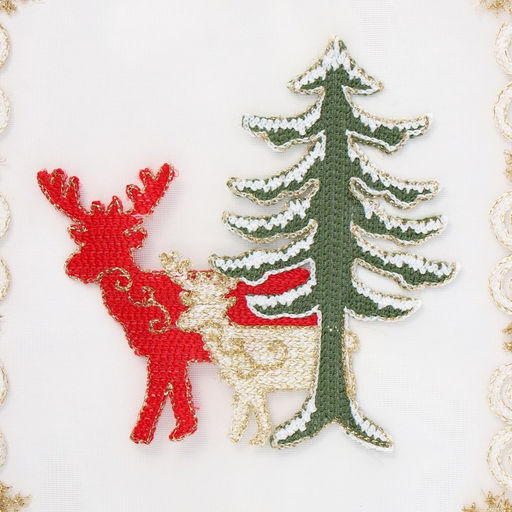 Скатерть Этель Сказочная с вышивкой, 85 х 85 5 см, п/э  фото 5