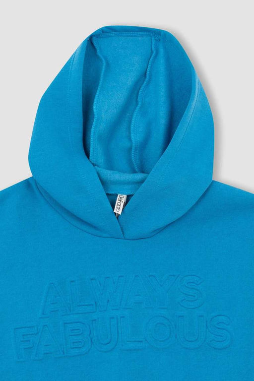 Толстовка с капюшоном для девочек - Defacto фото 8