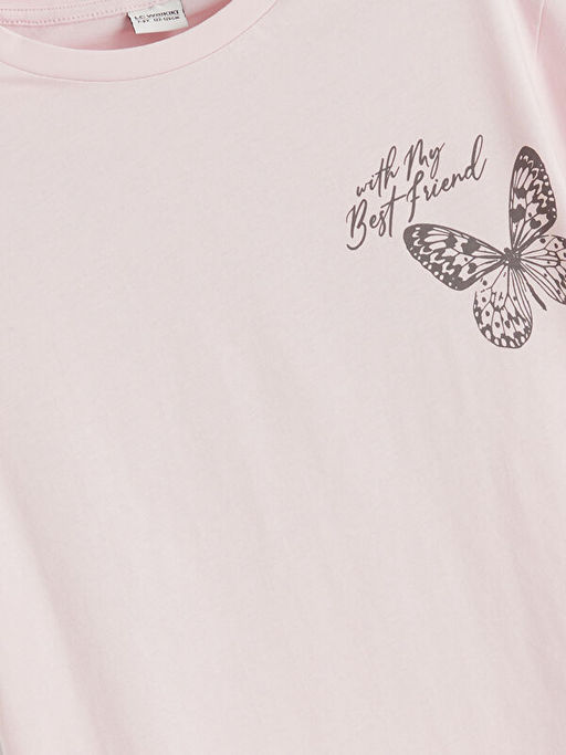 Kelebek Bask?l? K?z ?ocuk Ti??rt