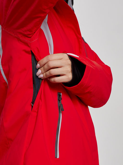 Горнолыжная куртка женская зимняя красного цвета 2305Kr - Chunmai фото 6