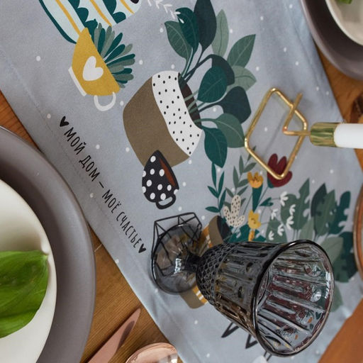 Дорожка Этель Hygge 30*70 см, 100% хлопок, саржа 190 г/м2  фото 3