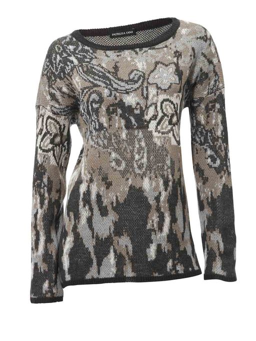 Пуловер, серо-синий - Patrizia dini фото 2