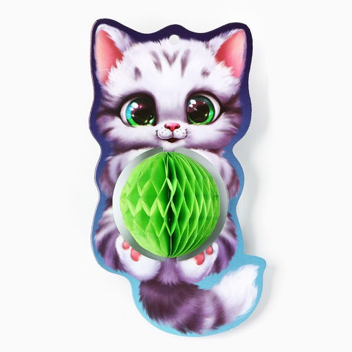 Цена за 2 шт. Ёлочная игрушка новогодняя «Котик», 8,5 х 15,5 см