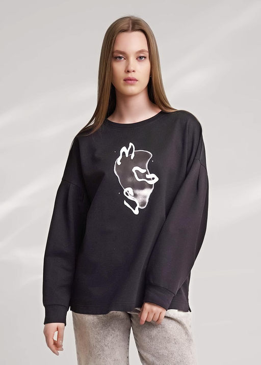 156950/183ф_п Джемпер женский (ЧЗ)