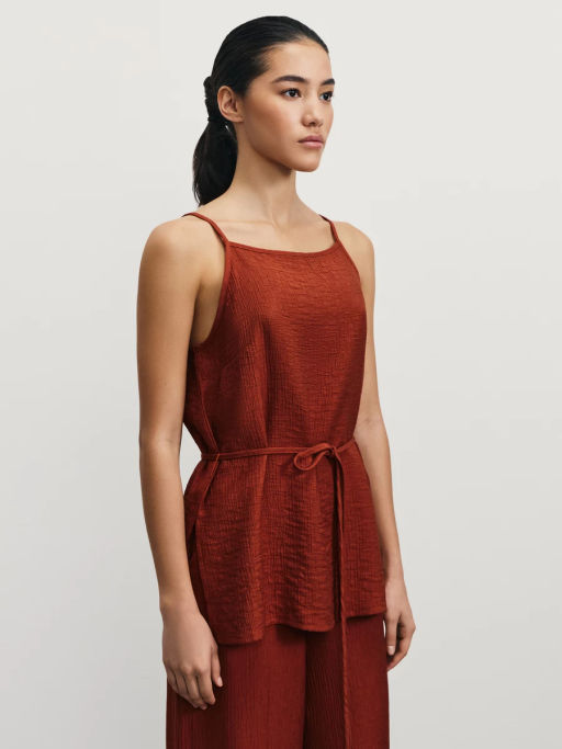 Топ из вискозы на завязках / Zarina  фото 4