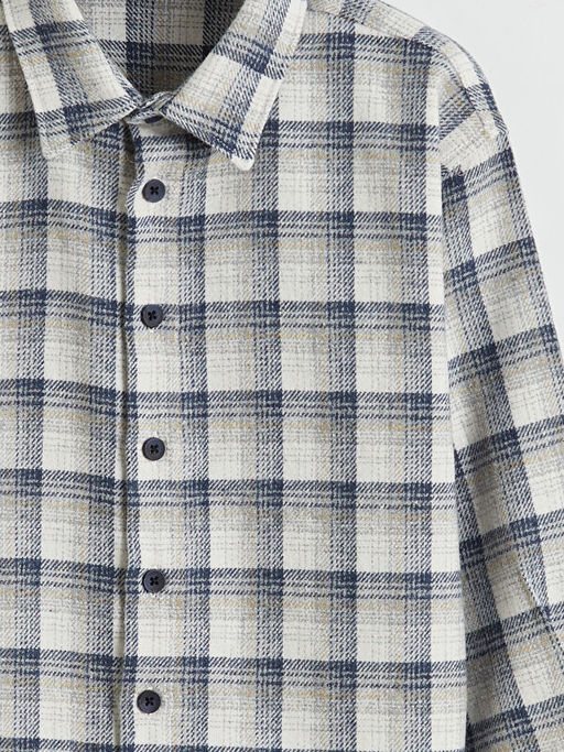 Ekose Erkek ?ocuk Gabardin G?mlek