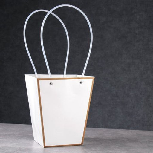 Пакет для цветов 17х11,5х20см / LH527-32 /уп 10/400/белый - Галеонтрейд фото 2