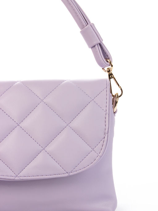 LACCOMA сумка Катрин-Ф826-сиреневый эко кожа хлопок  фото 3