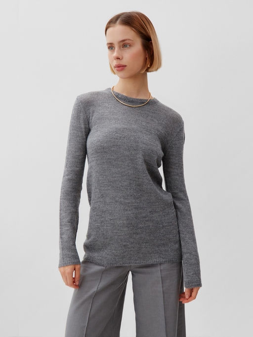 Джемпер женский MINAKU: Knitwear collection, серый, размер 48