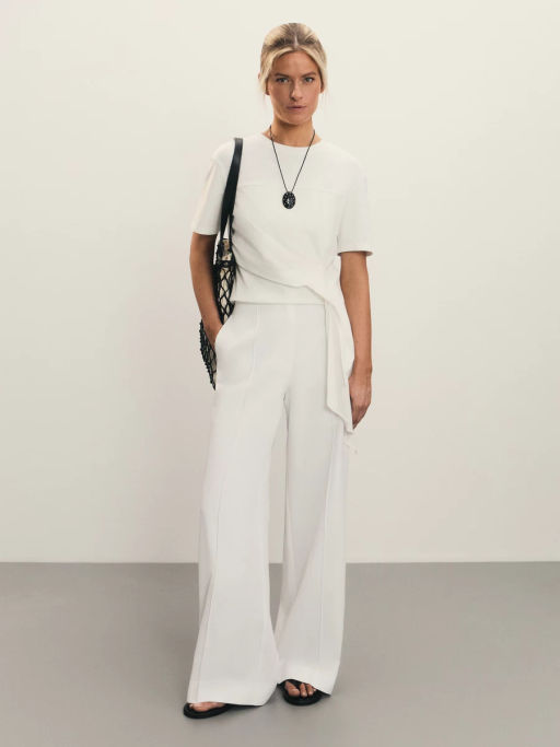 Брюки из тенселя и хлопка / Zarina  фото 7