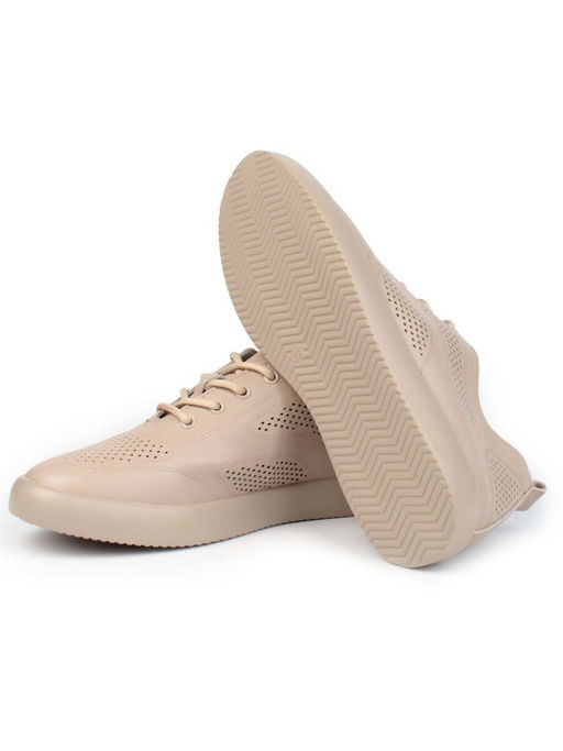 05-YD20-2D DK. BEIGE Кроссовки женские (натуральная кожа)