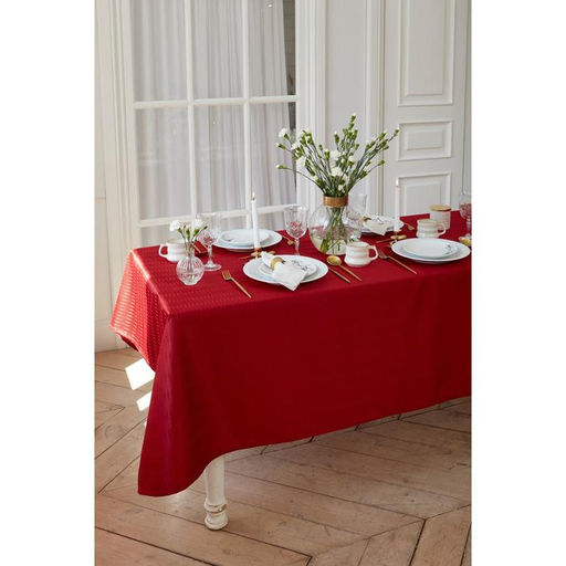 Скатерть Этель Shine 150*250 +/-3см, цв.бордовый, пл. 192 г/м2, хл с ВГМО  фото 5
