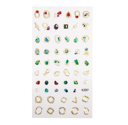 Planet Nails Наклейки для ногтей 3D для дизайна ногтей 23068  фото 9