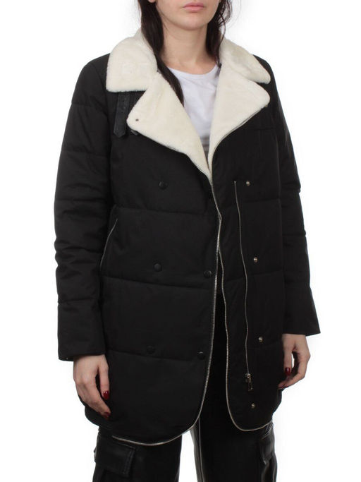 S24-236 BLACK Куртка демисезонная женская (100 гр. холлофайбер) - Fashion фото 6