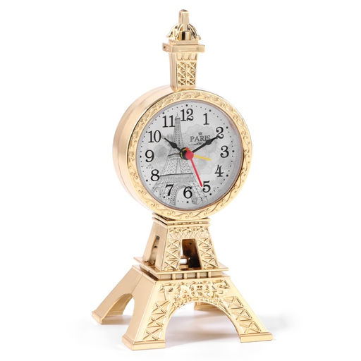 Часы - будильник настольные «Эйфелева башня», дискретный ход, d-6.5 см, 19×8.5 см, АА