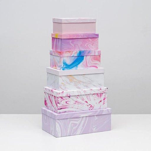 Набор коробок 15 в 1, упаковка подарочная, Текстурный, 12?6.5?4 см - 46.5?30?17.5 см