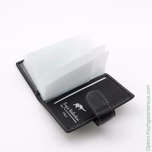 Женская кожаная визитница Sergio Valentini СВ 8062-010  фото 4