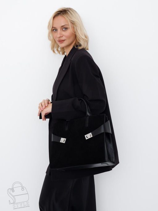 Сумка женская кожаная 11188VGF black Vitelli Grassi