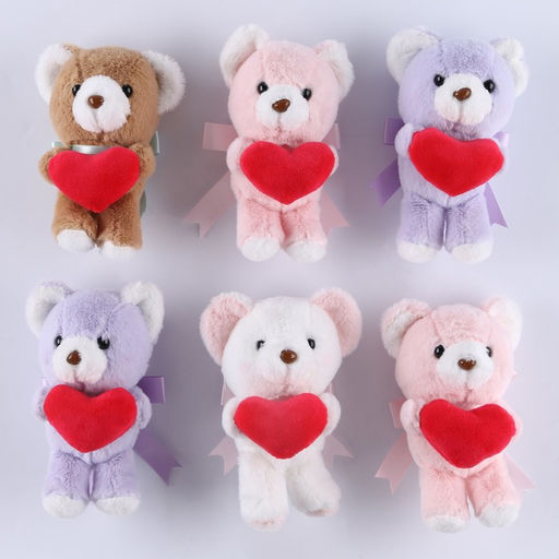 Цена за 6 шт. Мягкая игрушка в шоубоксе, мишка, микс