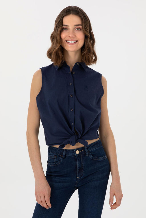 Kad_n Lacivert K_sa Kollu G_mlek Sepette S_rpriz _ndirim