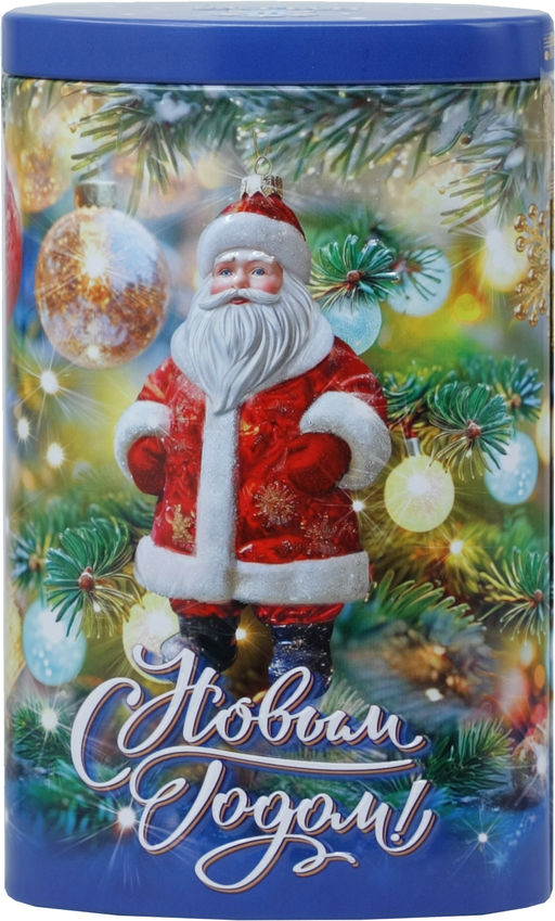 HYLEYS. Новый год. Овал Дед Мороз и Снегурочка 80 гр. жест.банка