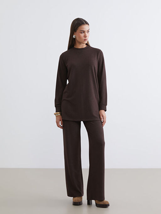 Beli Lastikli Parlak G?r?n?ml? Kad?n Pantolon