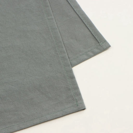 Простыня 1.5 спальная SL Home Cotton, 160245 см, тёмно-зелёная, жатый хлопок - Sima-land home фото 4