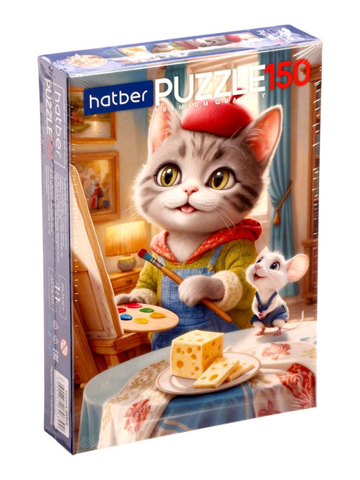 Пазл 150 эл. "Пушистый художник" 220х330мм 150ПЗ4_35958