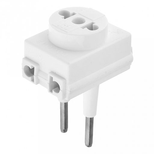 Тройник Toker 3ТМ 4,5х3х7см, пластик/металл, белый (Россия)