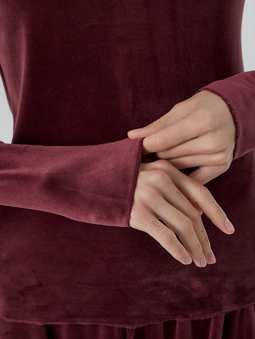 Комплект домашний женский велюровый бордовый - Mark formelle фото 5