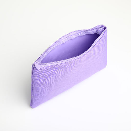 Цена за 3 шт. Косметичка-пенал на молнии, плоская, маленькая, сиреневая - Simaland фото 3