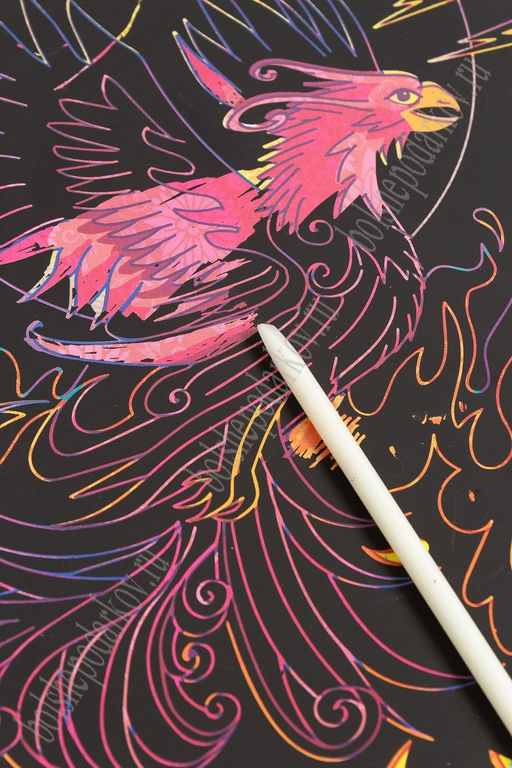 Альбом скретч-картина+раскраска 14,4*18 см (4 листа) SF-5668, №1 - Больше подарков фото 6