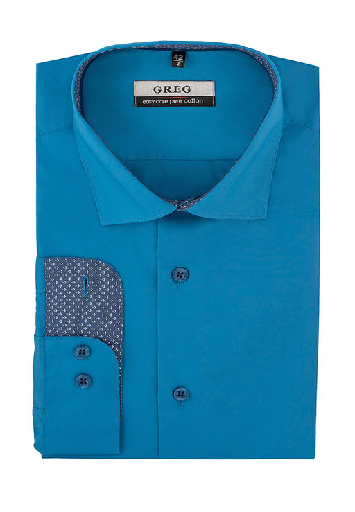 Сорочка мужская длинный рукав GREG 230/131/NB/Z/1p_GB фото 3