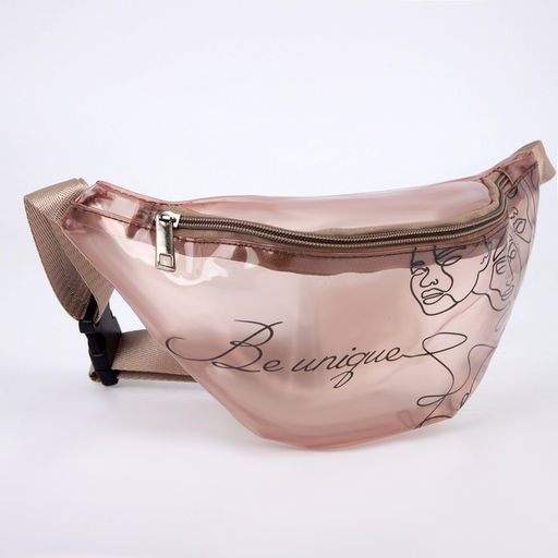 Сумка поясная Be unique, прозрачная, цвет бежевый - Nazamok фото 6