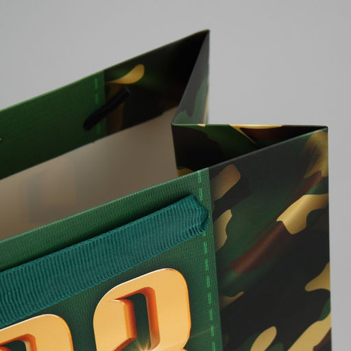 Цена за 2 шт. Пакет подарочный ламинированный, упаковка, С 23 февраля, MS 18?23?10 см