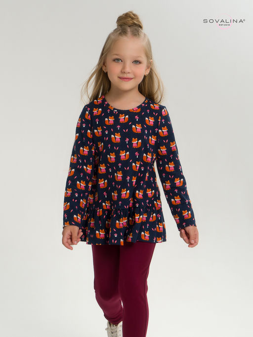 Костюм Алиса лисята на синем-марсала - Sovalina фото 15