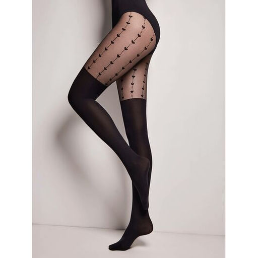 Колготки женские HEARTS Fantasy (24/6) - nero - Conte elegant фото 2