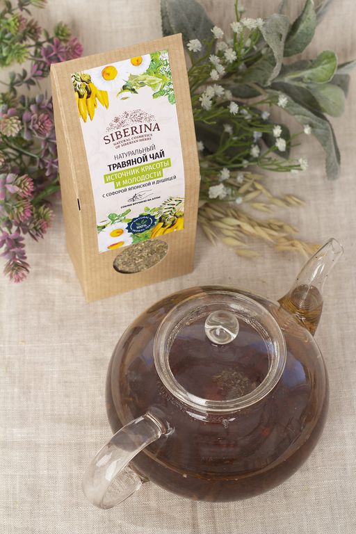 Травяной чай Источник красоты и молодости с софорой японской и душицей - Siberina фото 4