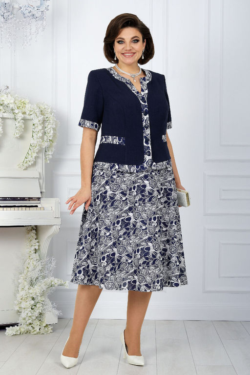 Платье Ninele 7431-Р темно-синий - Mira fashion фото 2534